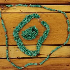 Turquoise jewelry set